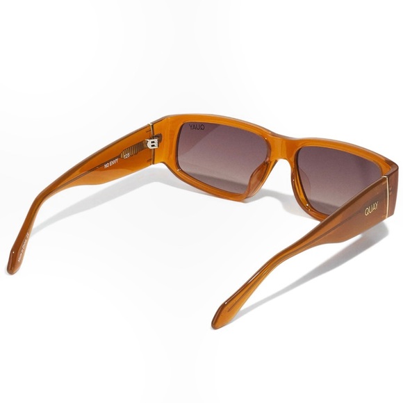 QUAY No Envy Sunglasses Milky Carmel Frame Brown Gradient Lenses NWT - Picture 6 of 13